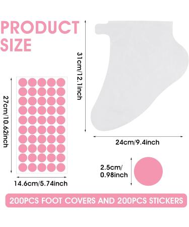 Aster 200Pcs Paraffin Wax Bath Liners for Feet Plastic Feet Protectors Covers Foot Paraffin Baths Socks Pedicure Foot Bags for Paraffin Wax Refills Hot Wax Spa Paraffin Wax Machine Therapy - Buy Online on GoSupps.com