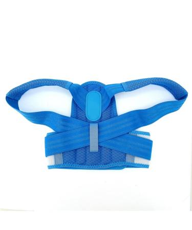 Adjustable Posture Corrector Back Support Belt Orthopedic Corset For Spine Back Lumbar Shoulder Braces(Blue X-Large) X-Large Blue
