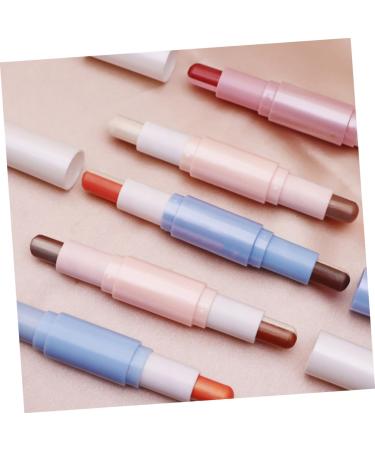 WOONEKY 2pcs Eye Shadow Stick Shimmer Eyeshadow Double Head Eyeshadow Stick Glitter Eye Shadow Plastic - Buy Online on GoSupps.com