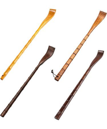 Buy 2pcs Wooden Back Scratcher - 19in Bamboo Itching Relief Tool for Adults - Manual Handheld Square Design - Buy Online on GoSupps.com