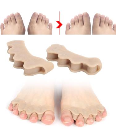 Vakitar 2pcs Hallux Valgus Bunion Corrector - Silicone Toe Separator for Foot Care - Buy Online on GoSupps.com