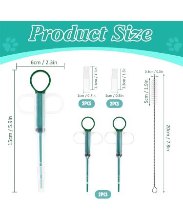 Silicone Cat Dog Pill Popper Set with 4 Tips & Cleaning Tools - Buy Online on GoSupps.com