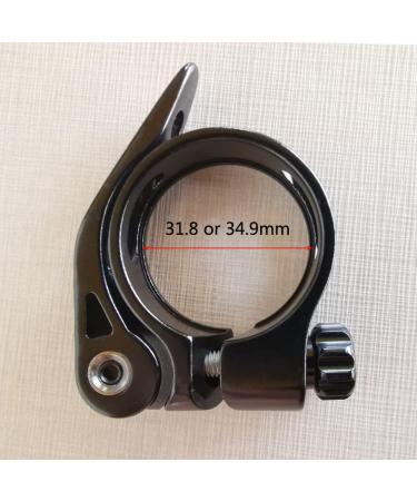 Teyssor Bike Seatpost Clamp | Aluminium Alloy Quick Release Collar 28.6mm Black - Buy Online on GoSupps.com