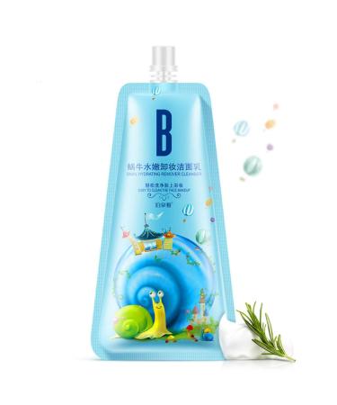 BIOAQUA Makeup Remover Cleanser Snail Hydrating Easy Clean Face Deep Effect 100g