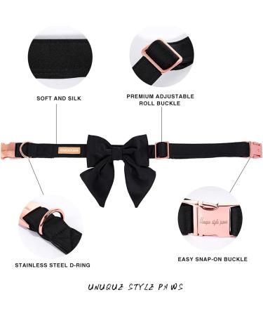 Unique Style Paws Silk-Black Dog Halison - Durable Hall Band for Medium Dogs | Wedding & Fly Designs - Buy Online on GoSupps.com