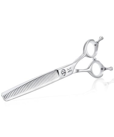 JASON 7" Multipurpose Dog Grooming Scissors, Combines Cutting, Thinning, Blending and Texturizing Features, Reversible Pet Trimming Shears for Right Handed Groomers, JP 440C Japanese - Buy Online on GoSupps.com