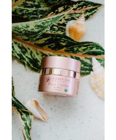 Honey Girl Organics Rose Cr me Face & Eye Moisturizer | USDA Certified Organic with Beeswax, Rose Oil, and EVOO | Hydrating & Repairing for Dry Skin (1.75 oz) - Buy Online on GoSupps.com