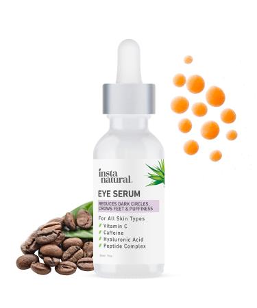 InstaNatural Youth Restoring Eye Serum 1 fl oz - Anti-Aging Eye Treatment for Dark Circles & Puffiness - Buy Online on GoSupps.com
