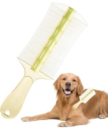 Pet Comb for Dogs | Double-Sided Dog Grooming Comb Kitten Flea Comb Hangable Cat Grooming Comb Pet Grooming Comb for Home Pet Shops Green - Buy Online on GoSupps.com