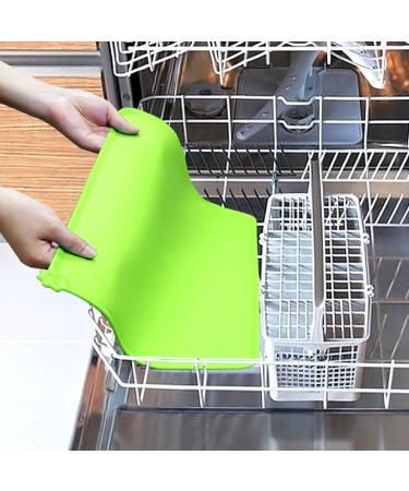 Joytale Silicone Non-Slip Dog & Cat Bowl Mat - Waterproof 47x30cm Green | Ideal for Pets International Shipping Available - Buy Online on GoSupps.com