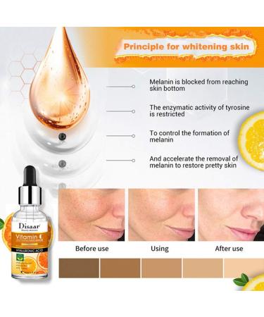 DISAAR BEAUTY Vitamin C Hyaluronic Acid Anti-Aging Moisturizing Facial Serum Deep Nourishment Anti-Acne Improve Skin 30ML - Buy Online on GoSupps.com
