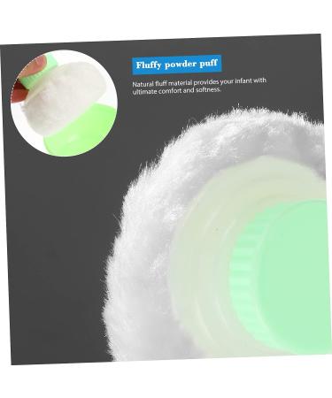 FOMIYES 6 Pcs Powder Puff Travel Set - Baby Powder, Lotion, Makeup - Green Sponge Container | Empty Box for Makeup & Baby Products - Buy Online on GoSupps.com