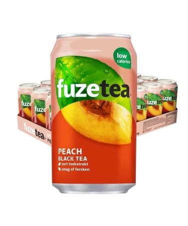 Fuze Tea Fuze Tea Peach Black Tea 330 ml. / Tray 24 Blikken