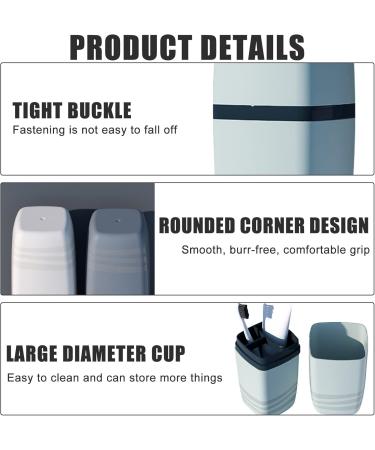 Buy Aicynic Travel Toothbrush Set - 3 Pack Tooth Cleaning Cups | Portable & Sortable for Home Camping & School - Buy Online on GoSupps.com