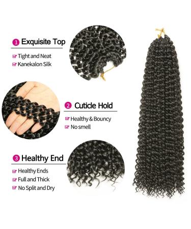 Shop 7 Packs 18-Inch Passion Twist Hair | Water Wave Hair Extensions for Long Bohemian Styles - YDDM - Buy Online on GoSupps.com