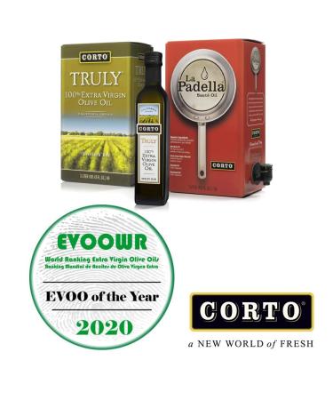 Corto TRULY 100% Extra Virgin Olive Oil 500ml Twin Pack - Cold Extracted with Floral Notes from Official Corto Olive Groves - Buy Online on GoSupps.com