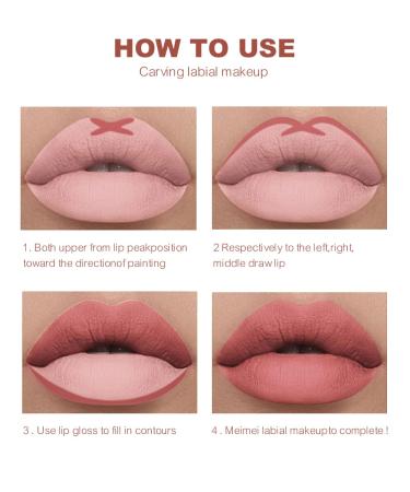 Orange Matte Lip Liner and Lipstick Set - Long Wear, Waterproof, High Pigmented Lip Colors - Buy Online on GoSupps.com