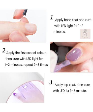 Gel Nail Polish Glitter Sequin Gel Polish UV/LED Soak-Off Gel Nail Varnish Highly Pigmented Shimmer Gel Nail Varnish Long-lasting Nail Glitter for Home Nail Manicure Salon DIY - Buy Online on GoSupps.com