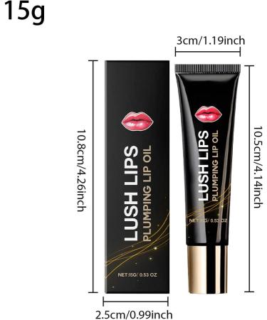 Moisturizing Lip Oil - Lip Balm | Lip Plumping Serum for Fuller Lips | Non-Sticky Polishing Oil for Women and Girls | Glass Shine Maximizer with For - Buy Online on GoSupps.com