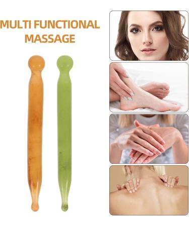 Buy Minkissy 2-Piece Jade Acupressure Gua Sha Massage Set | Acupuncture Pen & Facial Massage Tool for Pain Relief - International Shipping Available - Buy Online on GoSupps.com