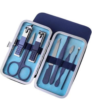 Adult Nail Clippers 18/12/10/7Pcs Cool Blue Matte Texture Stainless Steel Nail Clippers Set Beauty Pedicure Knife Professional Manicure Tool Set Nail Clippers (Color : 7206A) (7206d) - Buy Online on GoSupps.com
