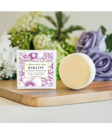 Keratin Treatment Conditioner Bar - Sulfate-Free Vegan & Cruelty-Free Solid Conditioner for All Hair Types Travel-Friendly 4 oz - Buy Online on GoSupps.com