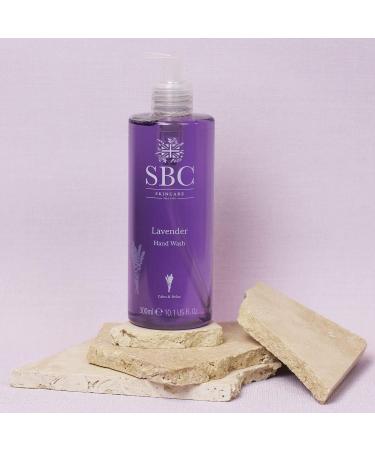 SBC Skincare Lavender Hand Wash 300ml 100% Natural Fragrance with Lavender Essential Oil and Vitamin E - Buy Online on GoSupps.com