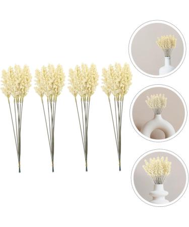 Amosfun 24pcs Wheat Ear Flower Silk Flower Office Decore Window Trim Decor for Living Room Fake Wheat Ear Wheat Decoration Natural Decorate Artificial Flower Straw Flower Arrangement Beige 30X1.5CM - Buy Online on GoSupps.com