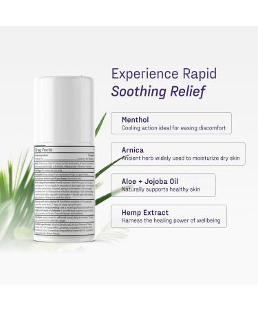 Medterra Hemp Extract Pain Relief Roll-On 1000mg | Fast Acting Soothing Relief for Joints Muscles Back & Arthritis - Buy Online on GoSupps.com