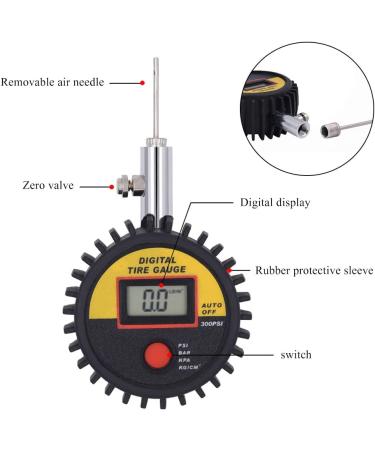 Haploon Digital Ball Pressure Gauge - Pump Pressure Gauge for Basketball, Soccer, Football, Volleyball & More - Buy Online on GoSupps.com