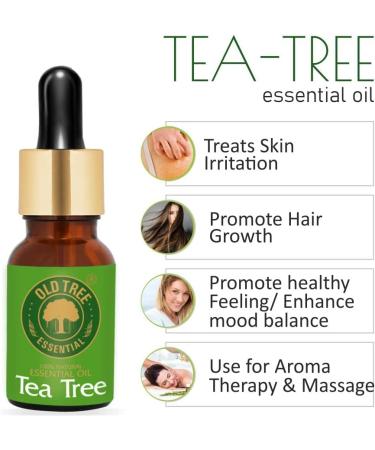 Old Tree Tea Essential Oil 15ml for Skin, Hair, and Acne Care - Natural Solution - Buy Online on GoSupps.com