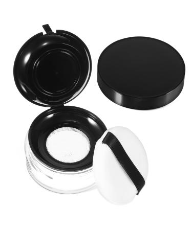 FRCOLOR Body Powder Puff Powder Puffs Powder Container Storage Powder Puff Container Makeup Container Body Powder Container Makeup Powder Container Plastic Loose Powder Travel Elastic Mesh