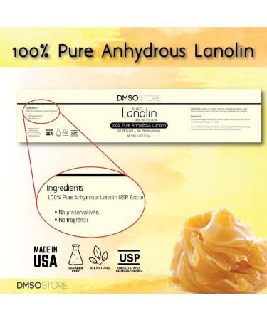 LANOLIN 1 lb. USP Grade Anhydrous 100% Pure Skin Moisturizer - Hydrating & Nourishing Formula - Buy Online on GoSupps.com