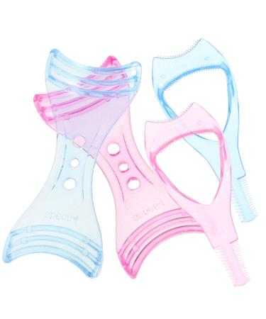 FOMIYES 12pcs Facial Makeup Tool Mascara Guard Eyelash Comb Guide Mascara Tool Guard Eye Brow Comb Pp