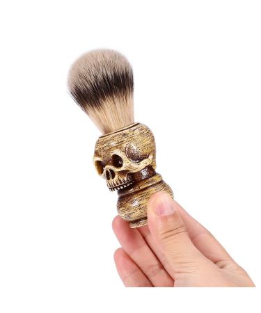 Skull Head Beard Shaving Brush - Men's Grooming Tool for Perfect Beard Shaping | Home & Barber Shop Essential - Buy Online on GoSupps.com