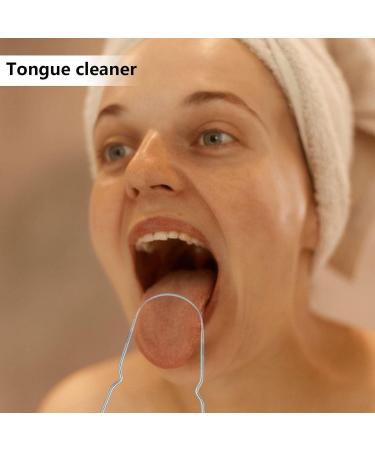 Tebinzi Tongue Scraping Tool for Adults | Stainless Steel U-Shaped Tongue Cleaner | Healthy Oral Hygiene & Bad Breath Solution | Includes Silver Travel Bag - Buy Online on GoSupps.com