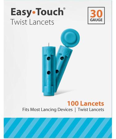 Easy Touch 30 Gauge Twist Lancets 200 Count - Premium Quality Lancets for Easy and Painless Blood Testing - Buy Online on GoSupps.com