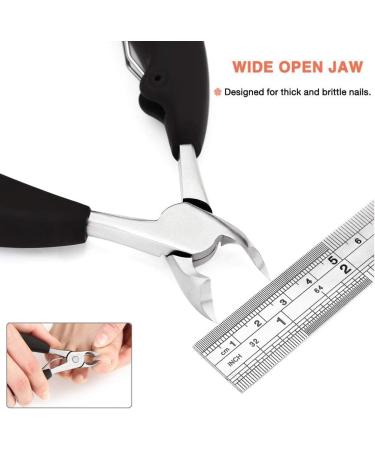 INSGB - Nail Clippers Manicure Set for Thick or Ingrown Toenails Baby Nail Clippers Nail Cutter Toe Nail Clippers for Thick Nails Pedicure Sets for Feet Nail Kit (Half Moon Blades - Buy Online on GoSupps.com