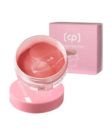Pure Collagen Hydrogel Under Eye Patches & Peptides Skin Revitalizer Anti Aging Skin Brightener Treats Dark Circles Puffy Eyes Crow's Feet Fine Lines & Wrinkles. Vegan. 60Pcs
