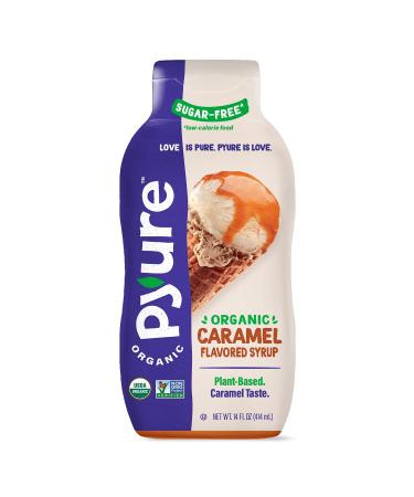 Pyure Organic Sugar-Free Caramel Flavored Syrup 14 fl oz (415 ml) - Buy Online on GoSupps.com