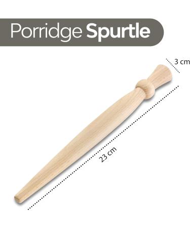 Scottish Porridge Spurtle - 29 cm Wooden Stirrer with Thistle Detail - Buy Online on GoSupps.com