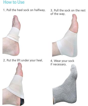 1/4 Inch Heel Lift Inserts for Limb Length Discrepancies - 2 Large Lefts with Socks - Buy Online on GoSupps.com