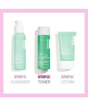 StriVectin Multi Action Clear Toner for Acne-Prone Skin | Brightening Retexturizing Less Breakouts | 4 fl oz - Buy Online on GoSupps.com