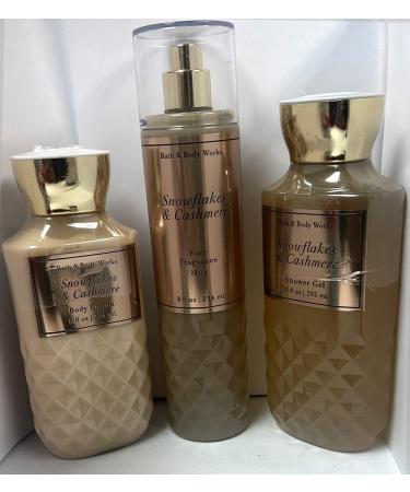 Bath & Body Works - Snowflakes & Cashmere - 3 pc Bundle Trio -Shower Gel  Fine Fragrance Mist and Body Lotion - Winter 2021 - Buy Online on GoSupps.com