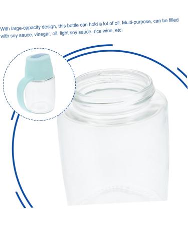 ABOOFAN 2pcs Condiment Bottles Non Drip Oil Glass Vinegar Cruet Sugar Jar Salad Dressing Dispenser Soy Sauce Container Glass Jar Olive Stainless Steel Household Vinegar Bottle - Buy Online on GoSupps.com