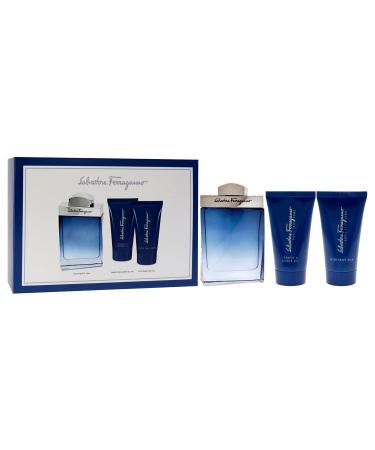 Salvatore Ferragamo Subtil for Men - 3 Pc Gift Set 3.4oz EDT Spray 2.5oz Shampoo and Shower Gel 1.7oz After Shave Balm 0.33 Fl Oz (Pack of 3) - Buy Online on GoSupps.com