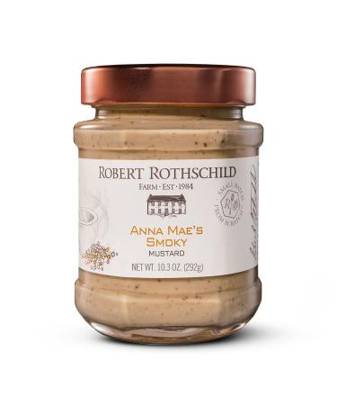 Robert Rothschild Farm Anna Maes Smoky Mustard Versatile Gourmet Condiment  Rich & Smoky Mustard, Sauce or Dip  10.3 Oz