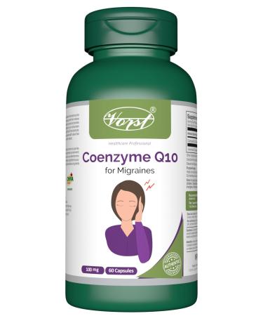 VORST Migraine Supplement Coenzyme Q10 60 Capsules | Migraine & Headache Relief Pills | Coq10 60 count (Pack of 1)