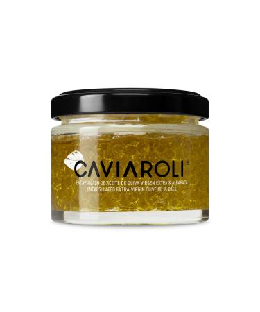 Caviaroli - Encapsulated Extra Virgin Olive Oil Pearls Basil with Liquid Heart - 50 g