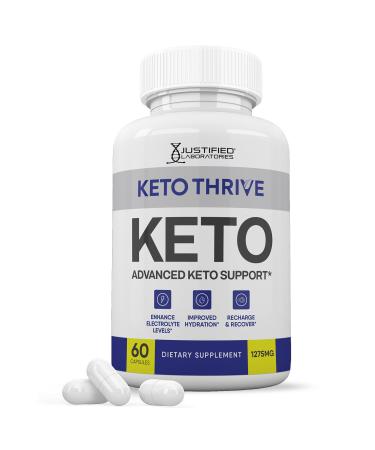 Keto Thrive Keto ACV Pills 1275MG Keto Support Blend Capsule Alternative to Keto ACV Gummies Formulated with Apple Cider Vinegar Extra Virgin Olive Oil Powder Green Tea Leaf 60 Capsules